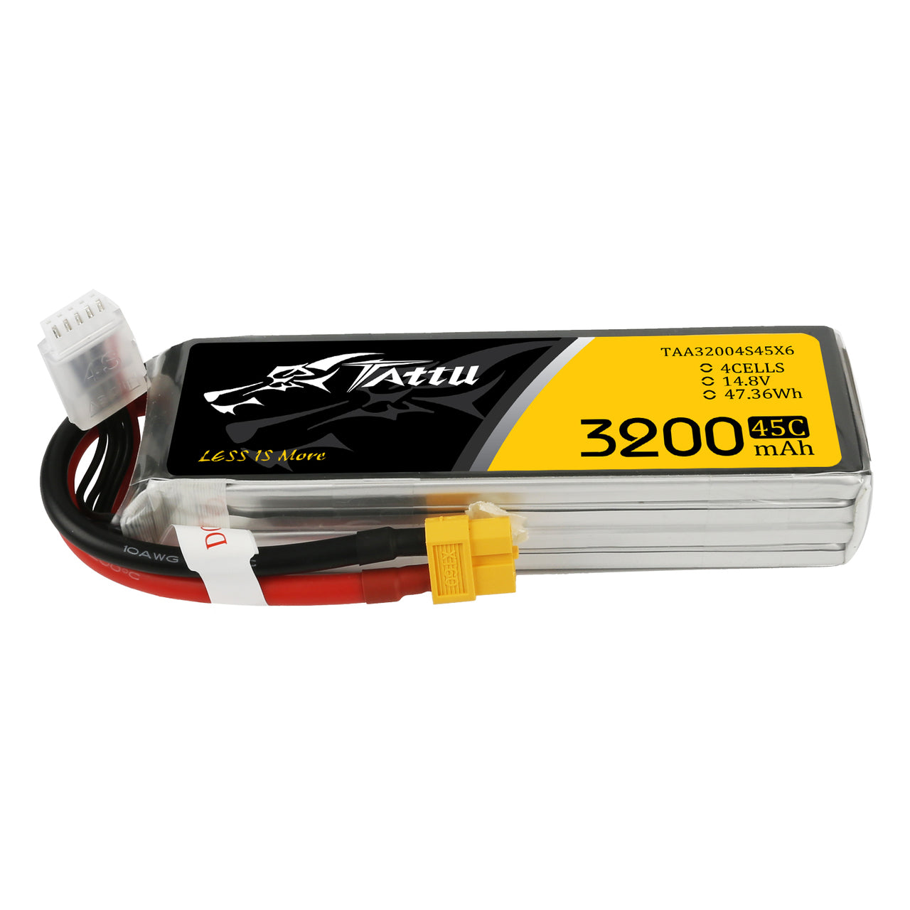 Tattu 3200mAh 45C 4S1P Lipo Battery Pack with XT60 Plug